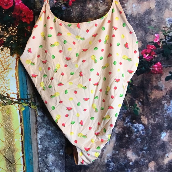 Playa Printed Newport Super-Scoopback Swimsuit🍊🍋 - Picture 3 of 6